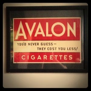 Avalon cigarettes 1970s